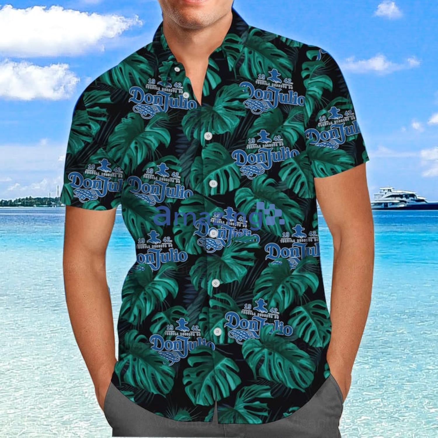 Don Julio Green Summer Gift Hawaiian Shirt And Shorts Whisky Lover image Don Julio Green Summer Gift Hawaiian Shirt And Shorts Whisky Lover Product Photo 2