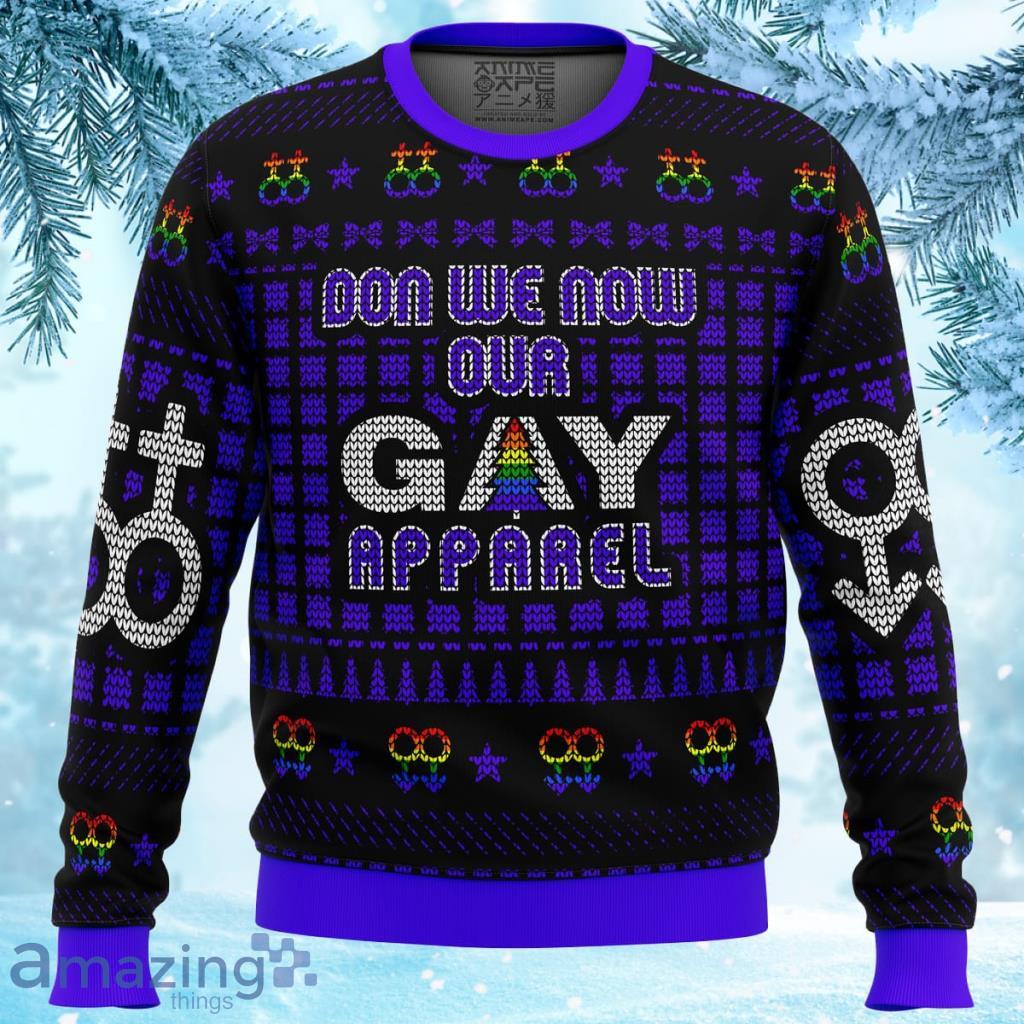 Don We Now Our Gay Apparel Lgbt Ugly Christmas Sweater 3D - Don We Now Our Gay Apparel LGBT Ugly Christmas Sweater