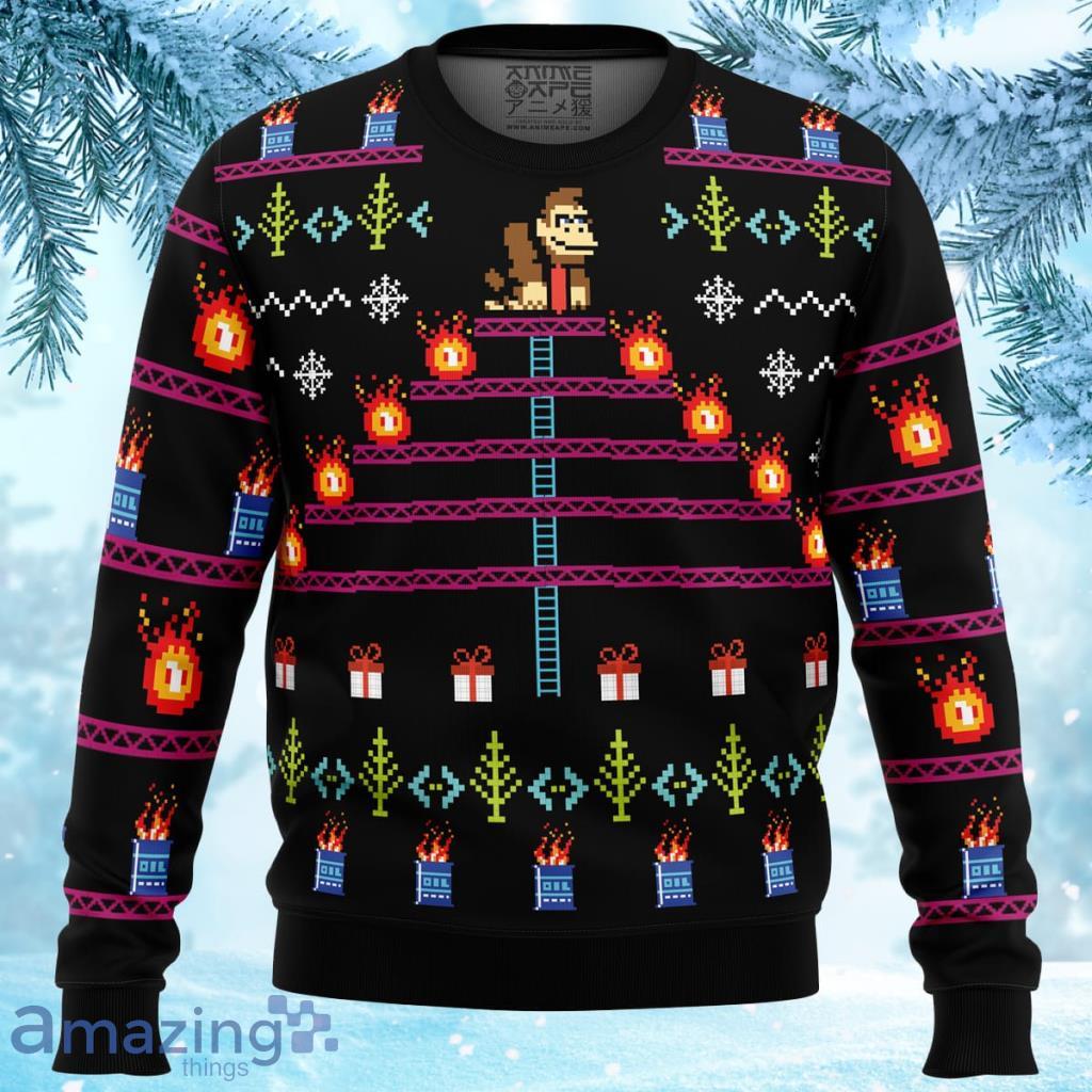 Donkey Kong Ugly Christmas Sweater 3D - Donkey Kong Ugly Christmas Sweater