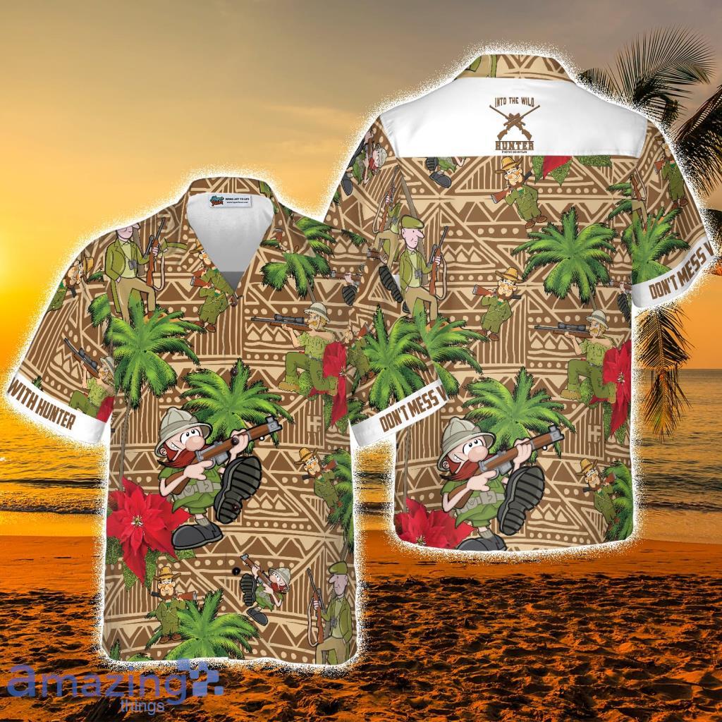 Don't Mess With Hunter Tropical Hawaiian Shirt image Don't Mess With Hunter Tropical Hawaiian Shirt - Don't Mess With Hunter Tropical Hawaiian Shirt