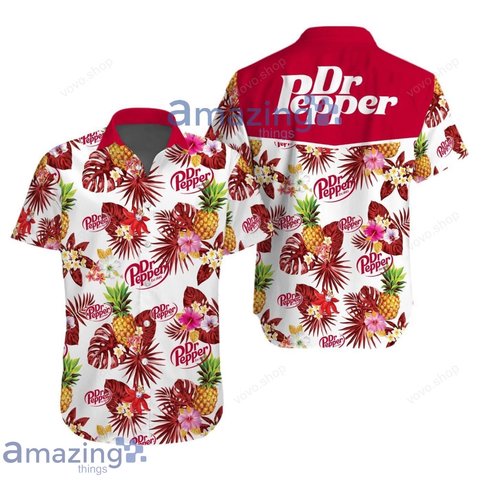 Dr Pepper Pineapple Tropical Aloha Summer Set Hawaiian Shirt And Shorts image Dr Pepper Pineapple Tropical Aloha Summer Set Hawaiian Shirt And Shorts Product Photo 2