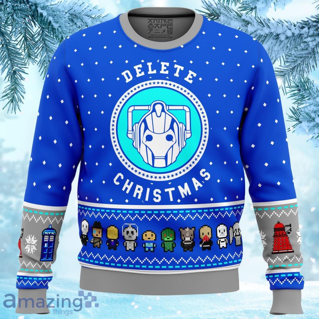 Dr Who Dalek Ugly Christmas Sweater 3D - Dr Who Dalek Ugly Christmas Sweater