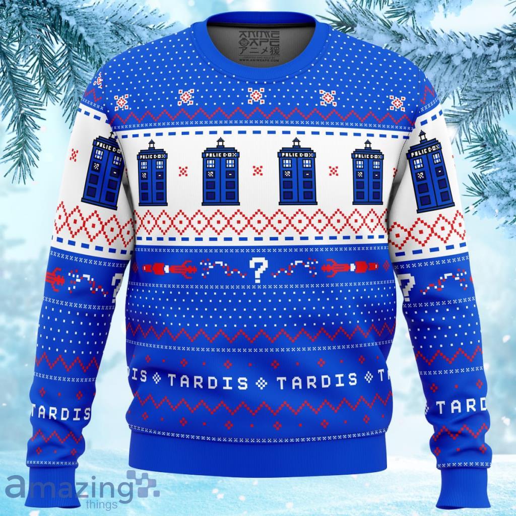Dr Who Tardis Christmas Sweater 3D - Dr Who TARDIS Christmas Sweater Dr Who Tardis Christmas Sweater 3D - Dr Who TARDIS Christmas Sweater