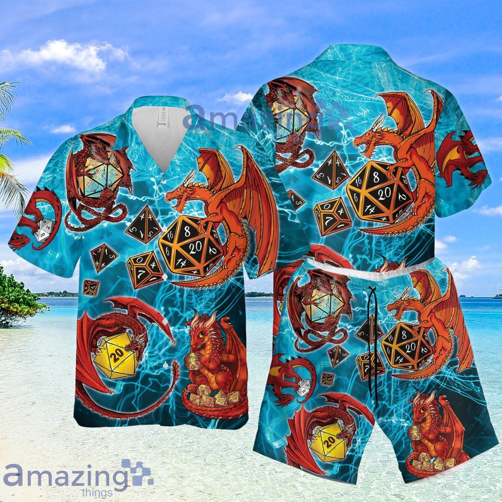 Dragon Game Dragon Summer Set Hawaiian Shirt And Shorts Product Photo 1