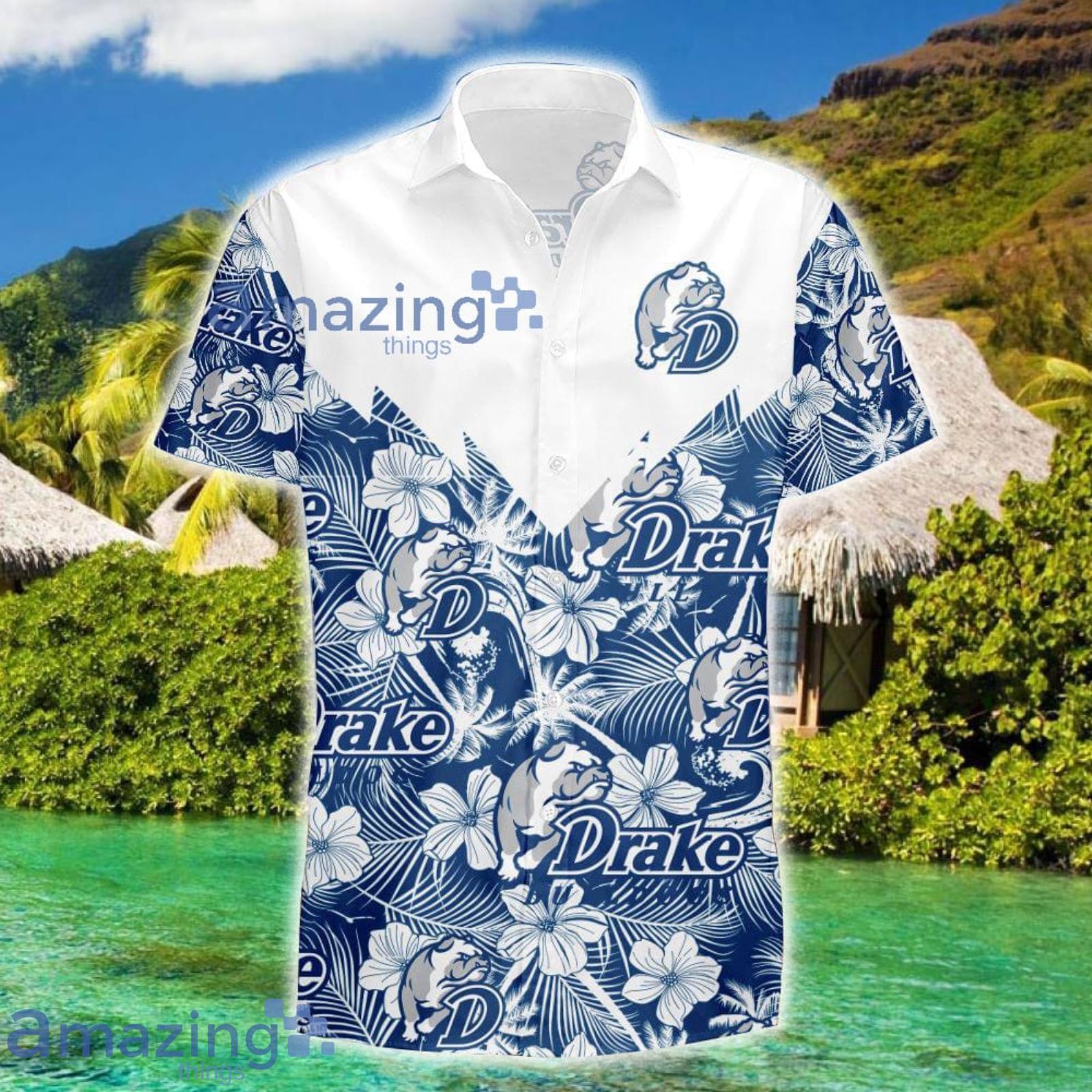 Drake Bulldogs NCAA Tropical Pattern Summer Gift For Men And Women Product Photo 1