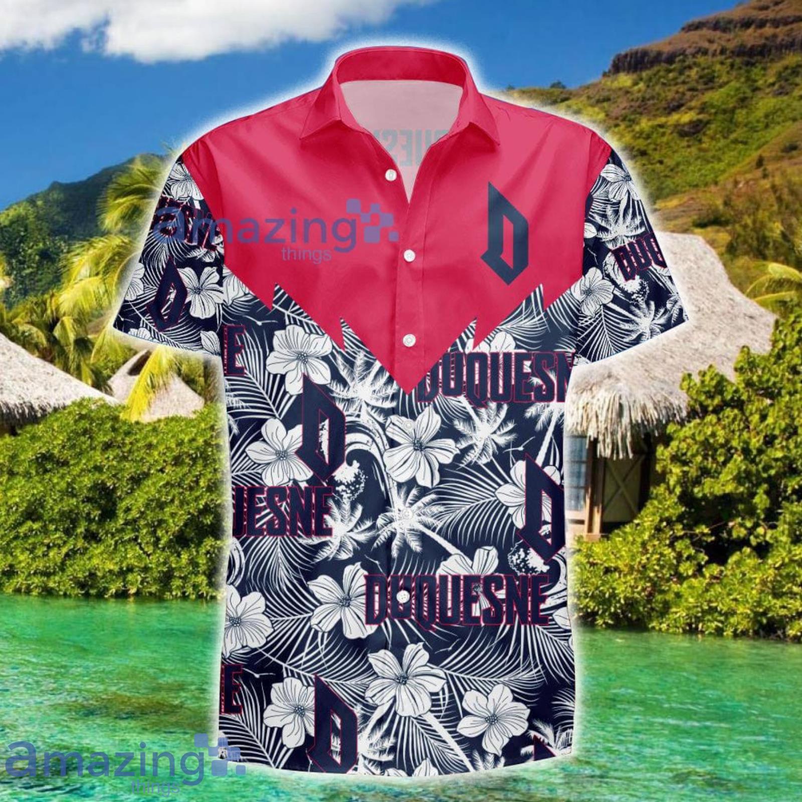 Duquesne Dukes NCAA Tropical Pattern Summer Gift For Men And Women Product Photo 1