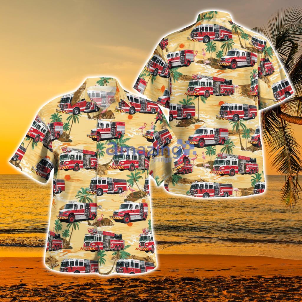Ellington, Connecticut, Ellington Fire Department Station 43 Hawaiian Shirt - Ellington, Connecticut, Ellington Fire Department Station 43 Hawaiian Shirt