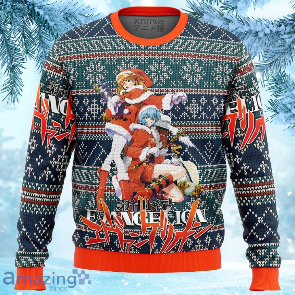 Evangelion Alt Ugly Christmas Sweater 3D - Evangelion Alt Ugly Christmas Sweater