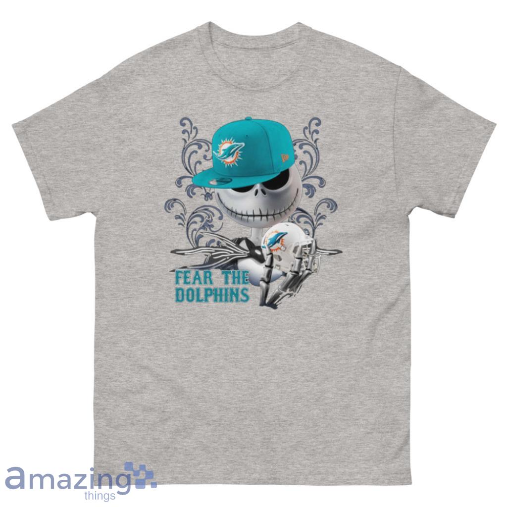 Miami Dolphins Jack Skellington All Over Printed 3D Shirt