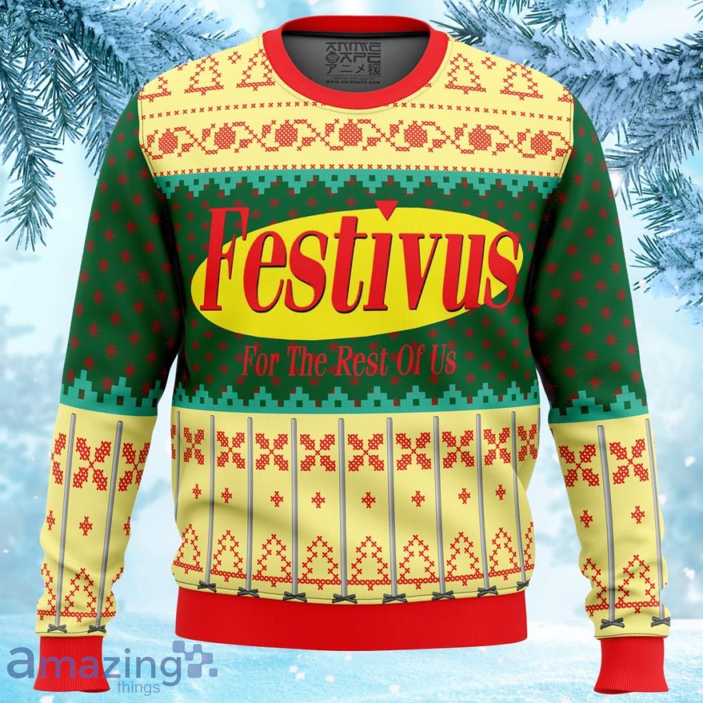 Festivus For The Rest Of Us Ugly Christmas Sweater 3D - Festivus For The Rest Of Us Ugly Christmas Sweater