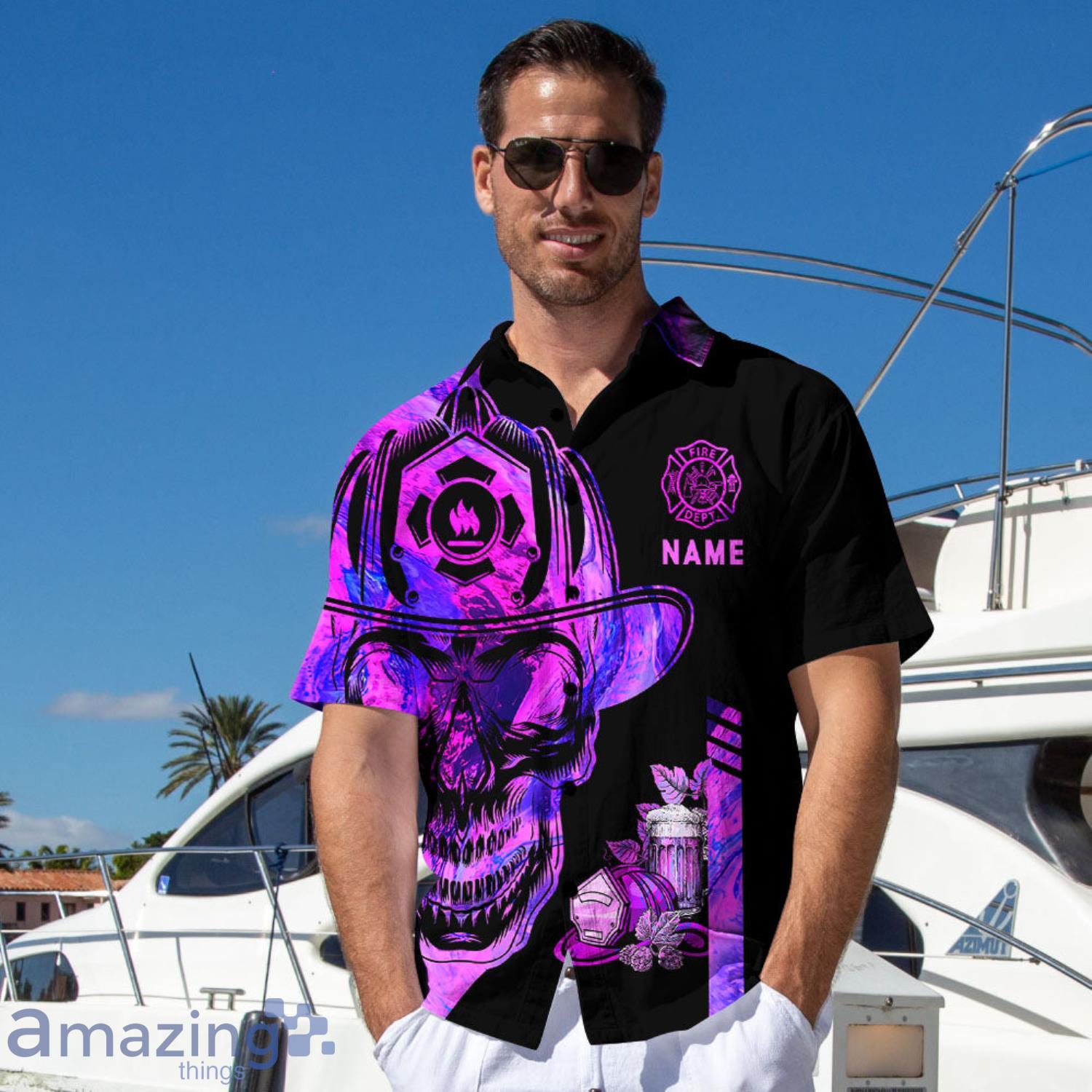 Firefighter And Beer Custom Gifts Combo Hawaiian Shirt And Shorts image Firefighter And Beer Custom Gifts Combo Hawaiian Shirt And Shorts Product Photo 2