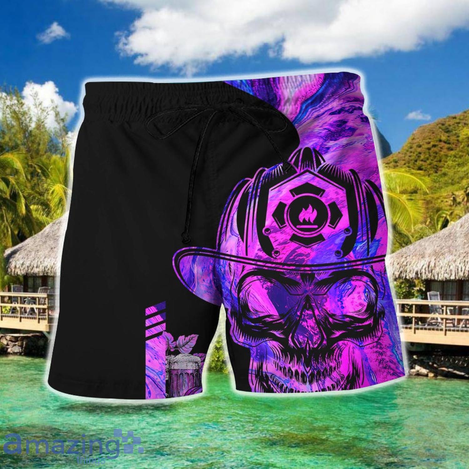 Firefighter And Beer Custom Gifts Combo Hawaiian Shirt And Shorts image Firefighter And Beer Custom Gifts Combo Hawaiian Shirt And Shorts Product Photo 3