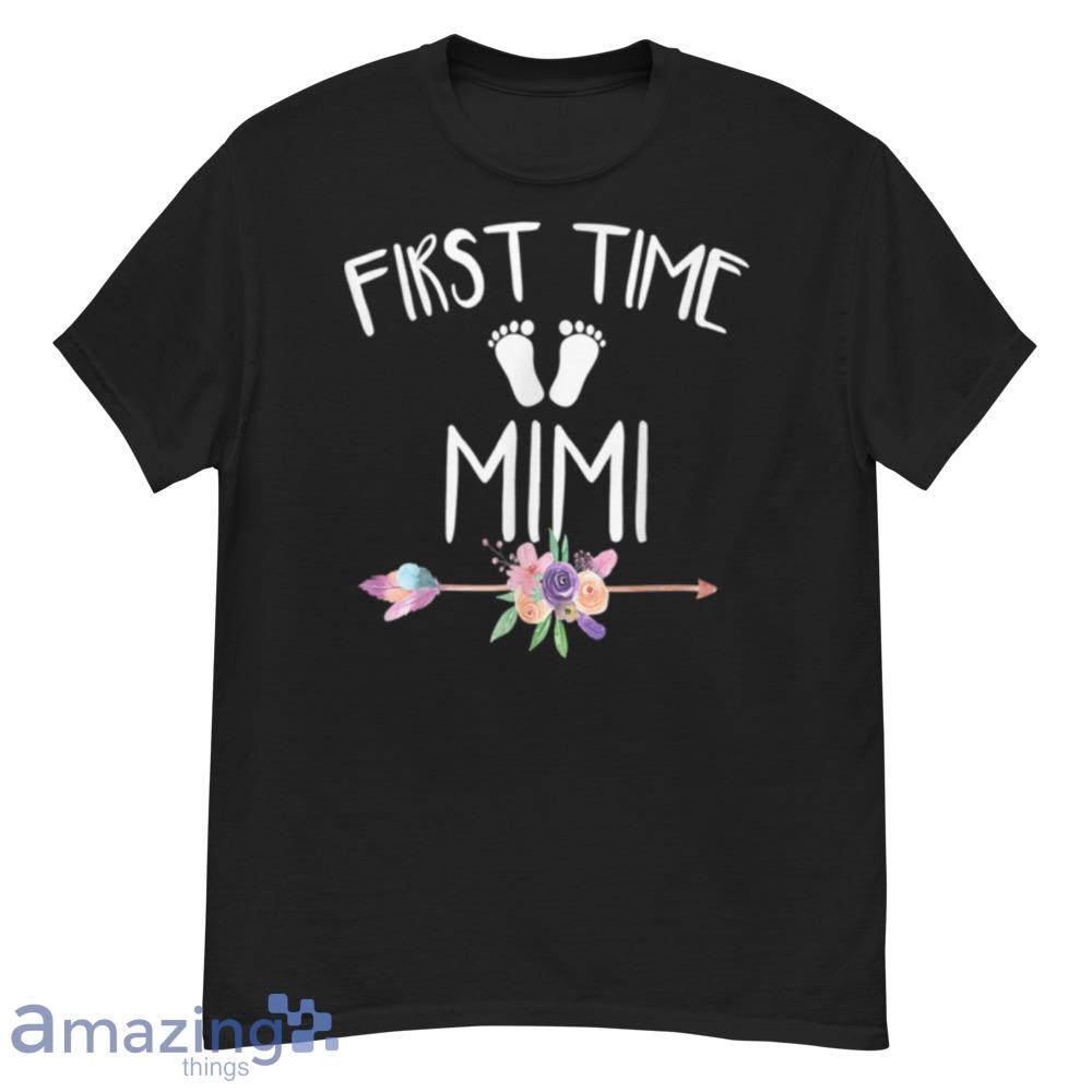 First Time Mimi Pregnancy Announcement Mother's Day T-Shirt - first-time-mimi-pregnancy-announcement-mother's-day-t-shirt-1