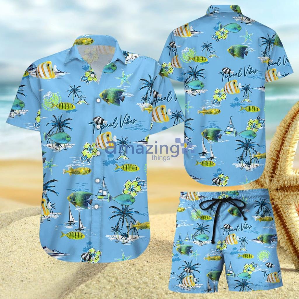 Fish Ocean Tropical Vibes Hawaiian Shirt And Short - Fish Ocean Tropical Vibes Hawaiian Shirt And Short Fish Ocean Tropical Vibes Hawaiian Shirt And Short - Fish Ocean Tropical Vibes Hawaiian Shirt And Short