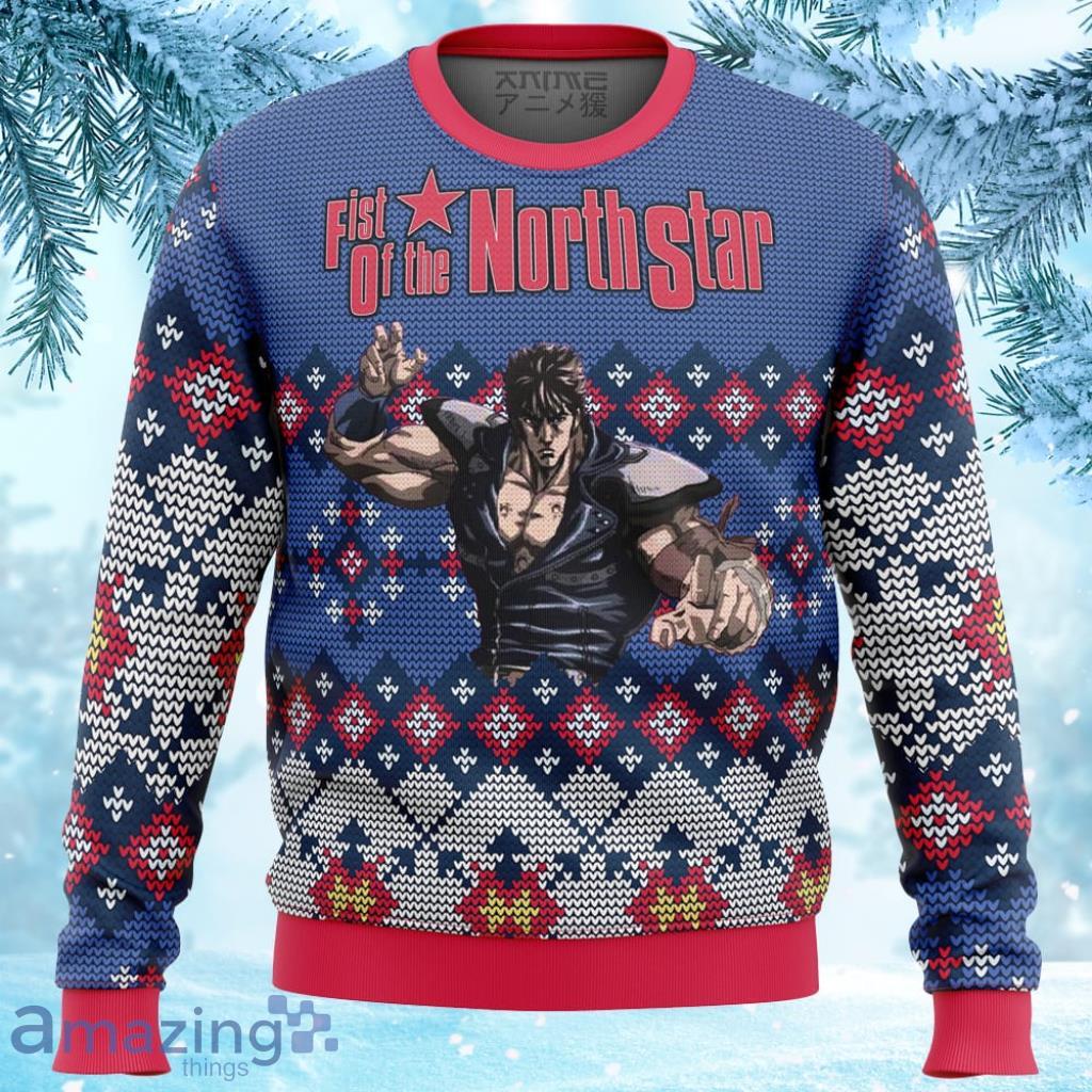 Fist Of The North Star Alt Ugly Christmas Sweater 3D - Fist of the North Star Alt Ugly Christmas Sweater