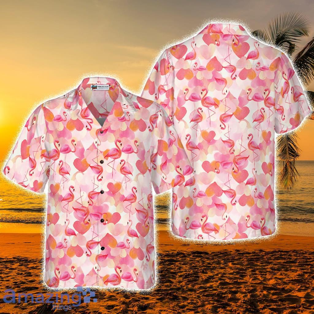 Pink Flamingo Tropical Hawaiian Shirts