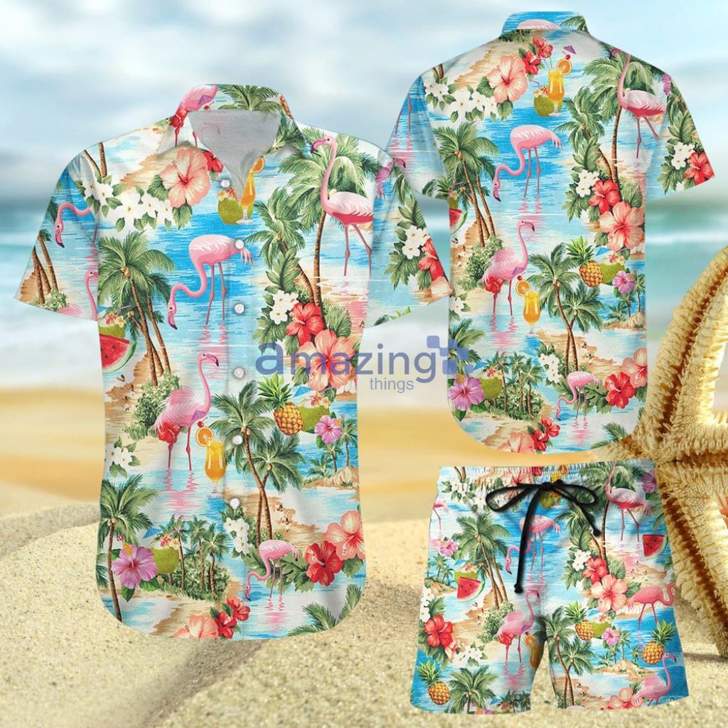 Pink Flamingo Tropical Hawaiian Shirts