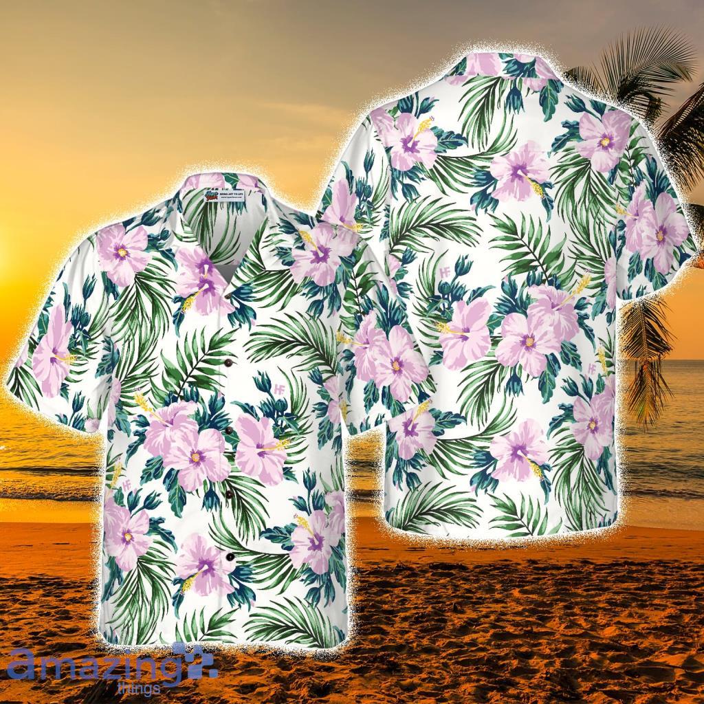 Floral Flower White Tropical Hawaiian Shirt - Floral Flower White Tropical Hawaiian Shirt