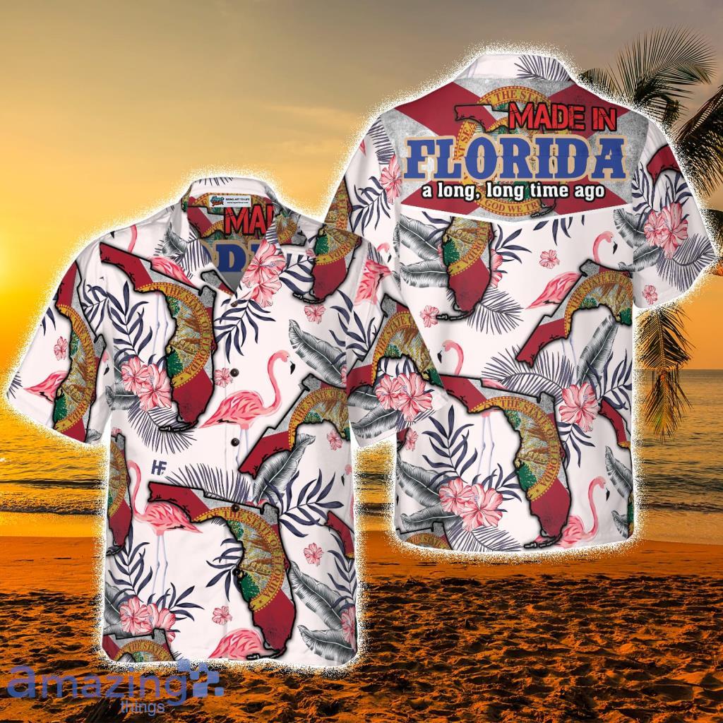 Florida Made In Long Time Tropical Hawaiian Shirt - Florida Made In Long Time Tropical Hawaiian Shirt