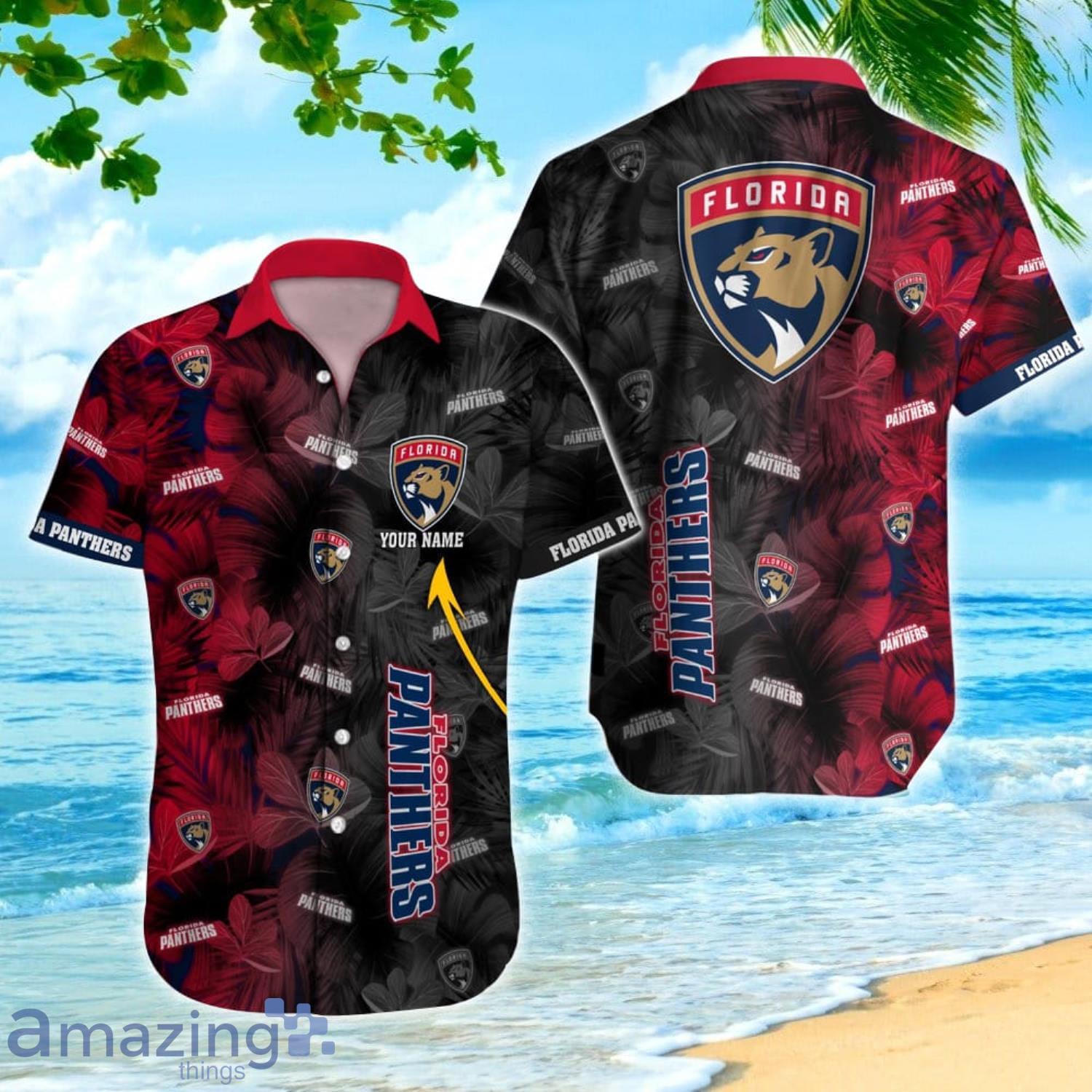 Florida Panthers NHL Vintage Palm Tree Pattern Hawaii Shirt For Men And  Women - Freedomdesign