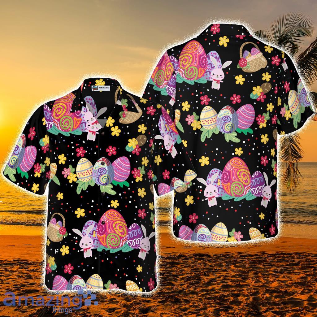 Flower Bunny Easter Tropical Hawaiian Shirt - Flower Bunny Easter Tropical Hawaiian Shirt