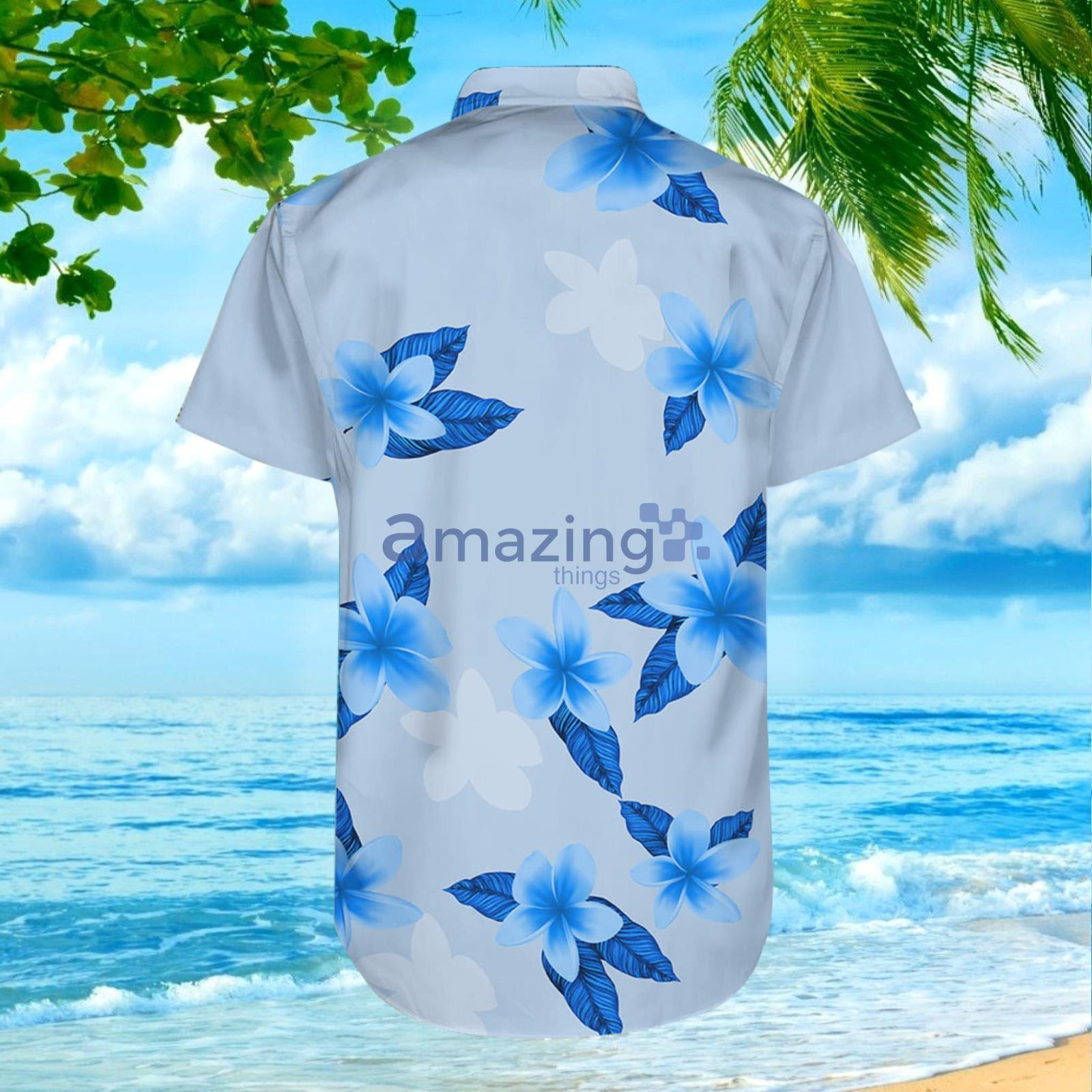 Flower sland Princess Blue Fitted Pattern Combo Hawaiian Shirt And Shorts image Flower sland Princess Blue Fitted Pattern Combo Hawaiian Shirt And Shorts Product Photo 5