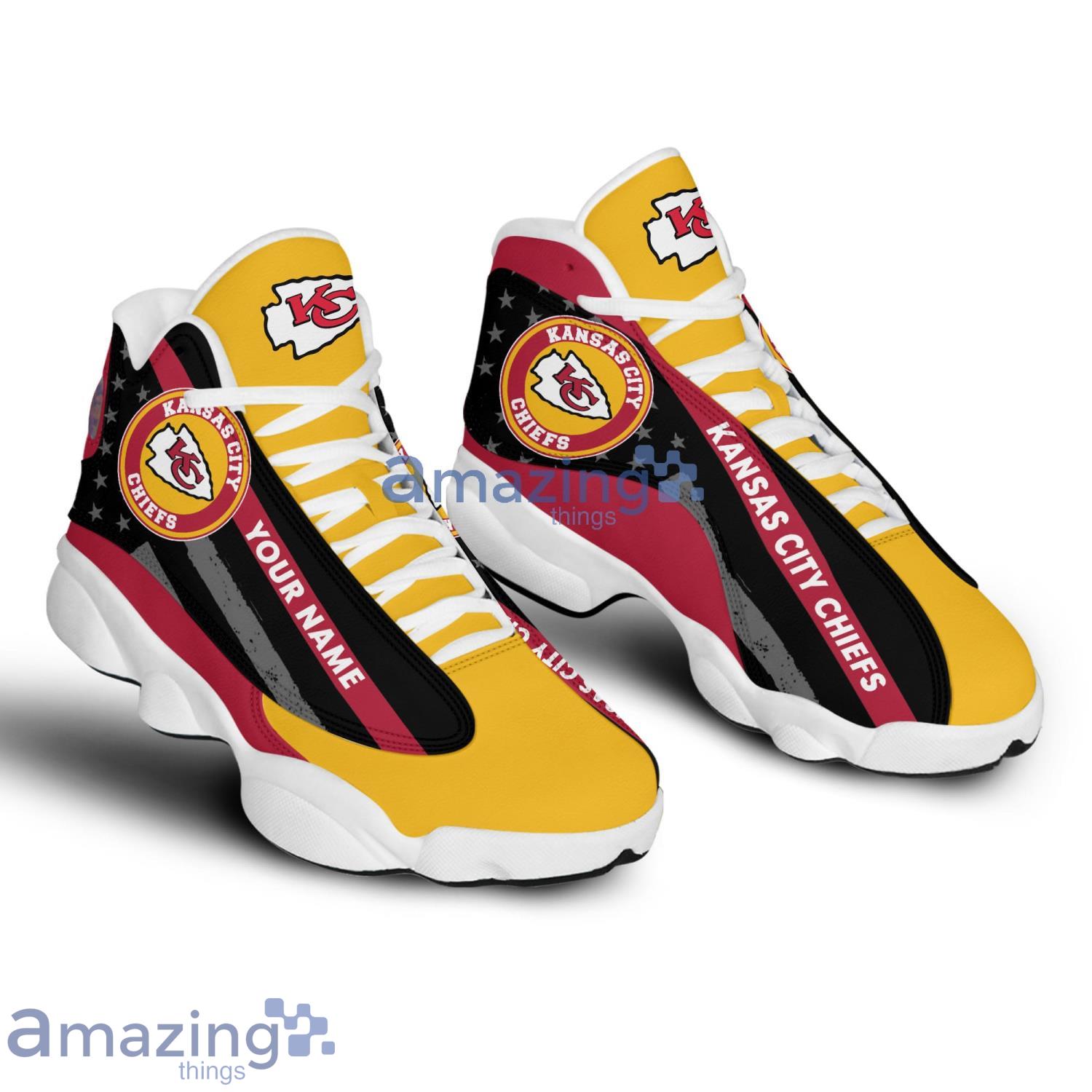 Kansas City Chiefs NFL Custom Name Air Jordan 11 Sneakers Shoes For Fans