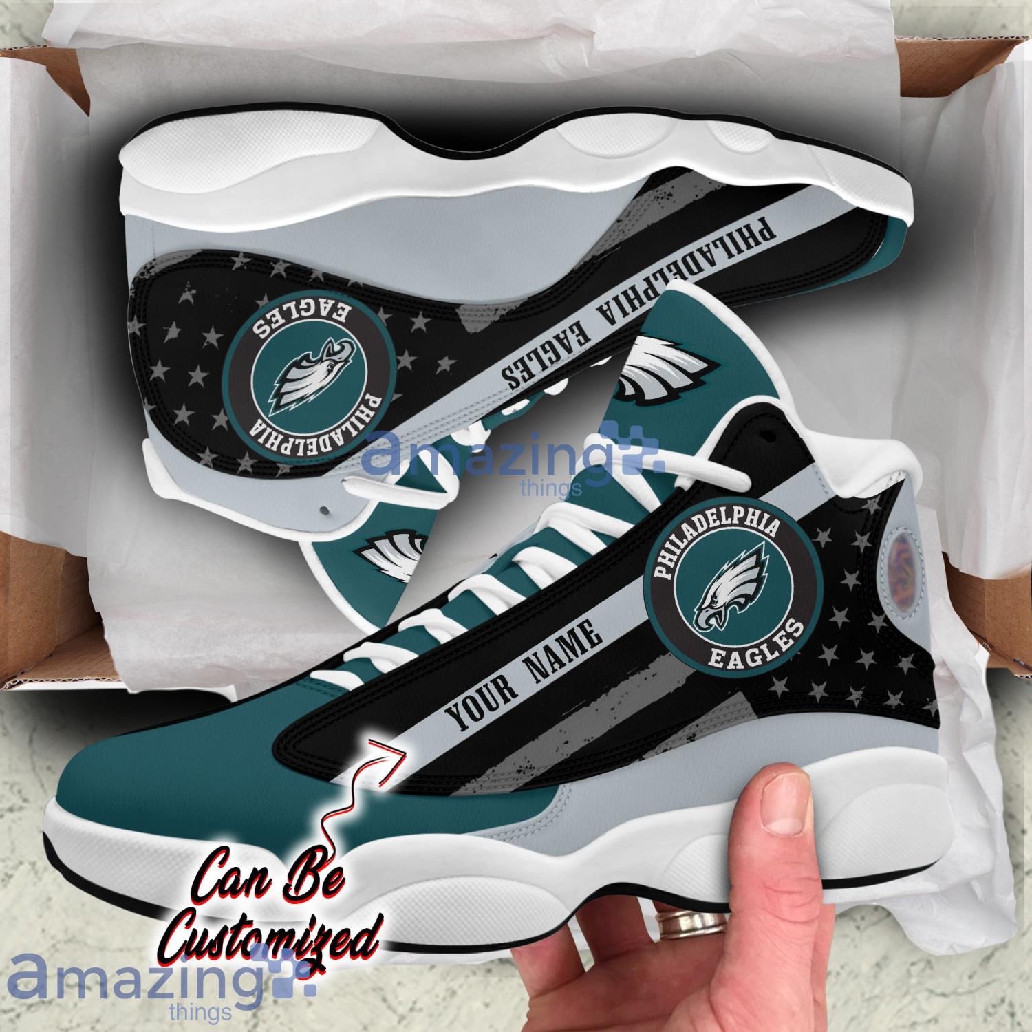 Philadelphia Eagles Personalized Air Jordan 13 Sneakers Sport Shoes For Fan  Sneakers For Fan Sport in 2023