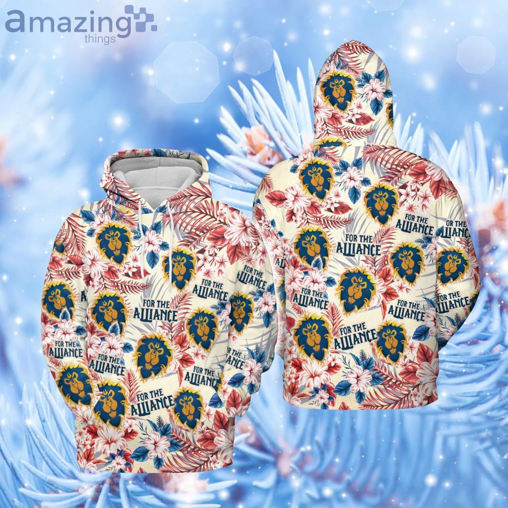 For The Alliance Wow AOP Hoodie 3D - For The Alliance Wow AOP Hoodie 3D