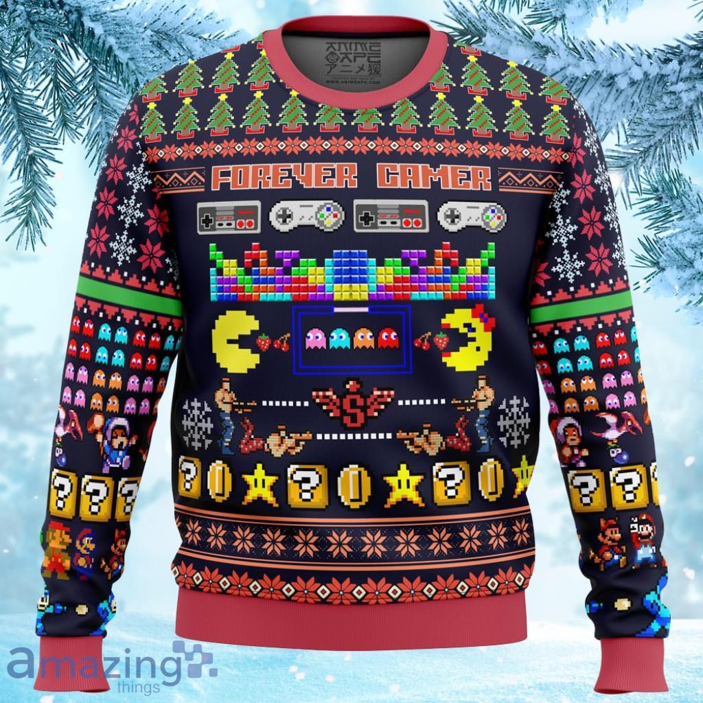 Forever Gamer Ugly Christmas Sweater 3D - Forever Gamer Ugly Christmas Sweater
