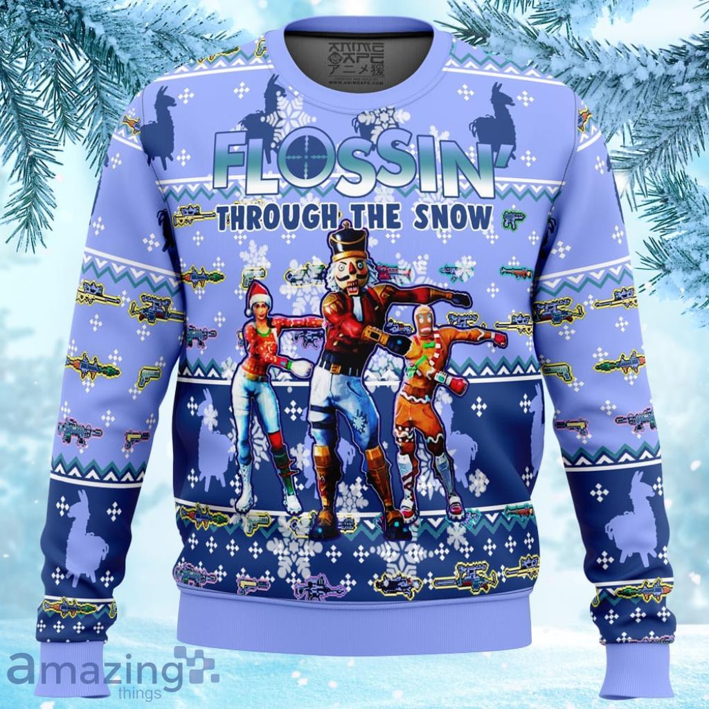 Fortnite Snow Floss Ugly Christmas Sweater 3D - Fortnite Snow Floss Ugly Christmas Sweater