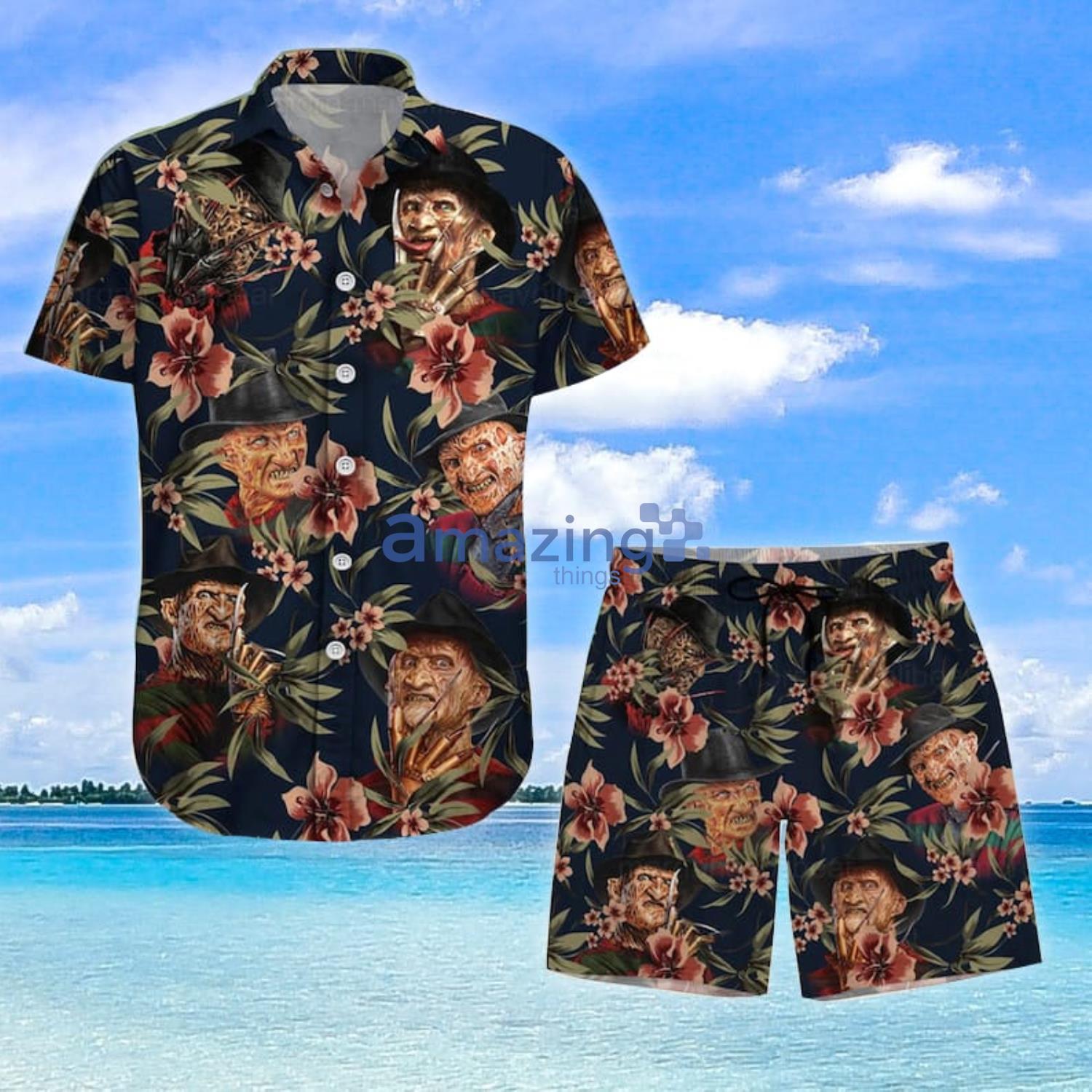 Freddy Krueger Horror Shirt Halloween Gift Hawaiian Shirt And Shorts Product Photo 1