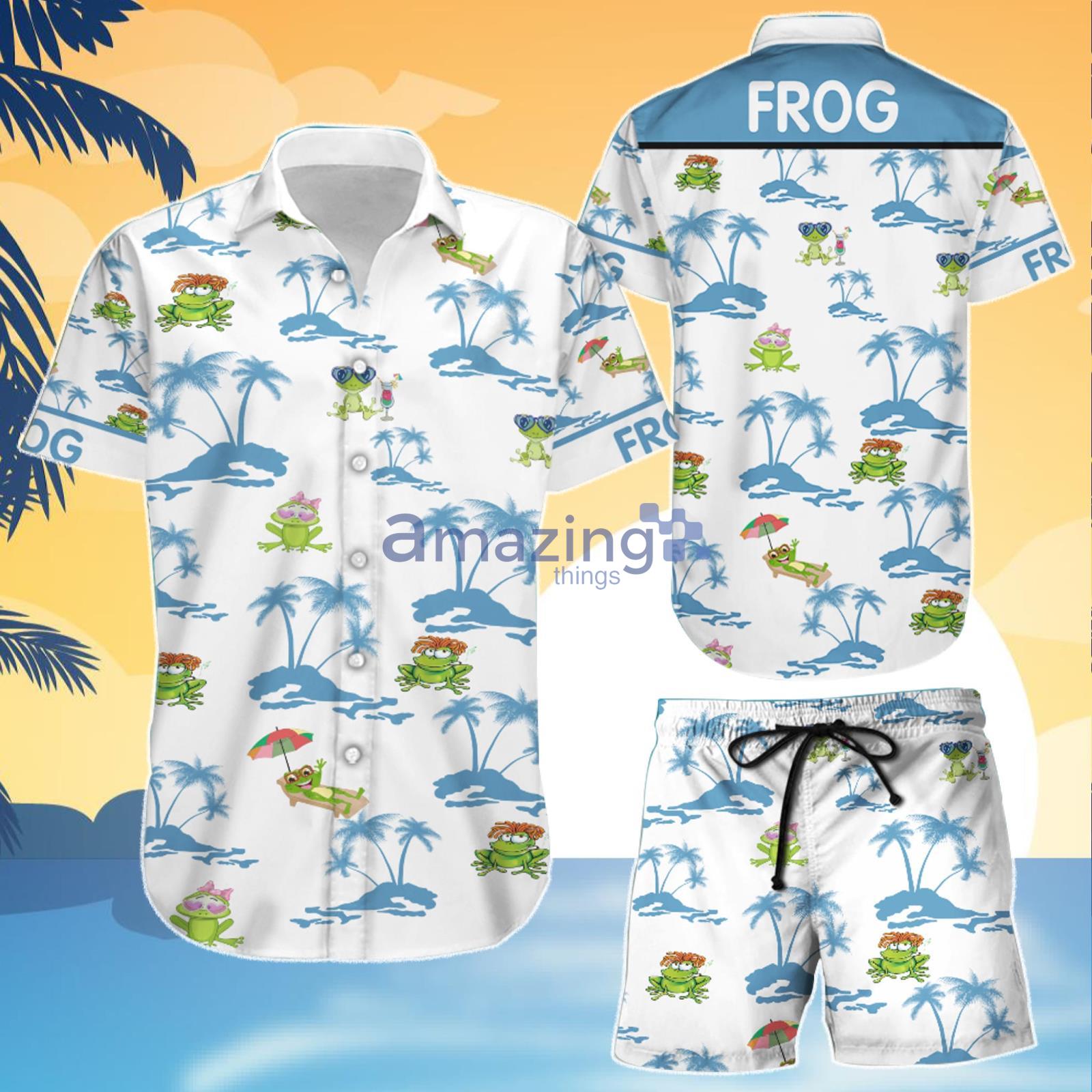 Frog Combo Hawaiian Shirt And Shorts Gift For Summer Vacation Product Photo 1