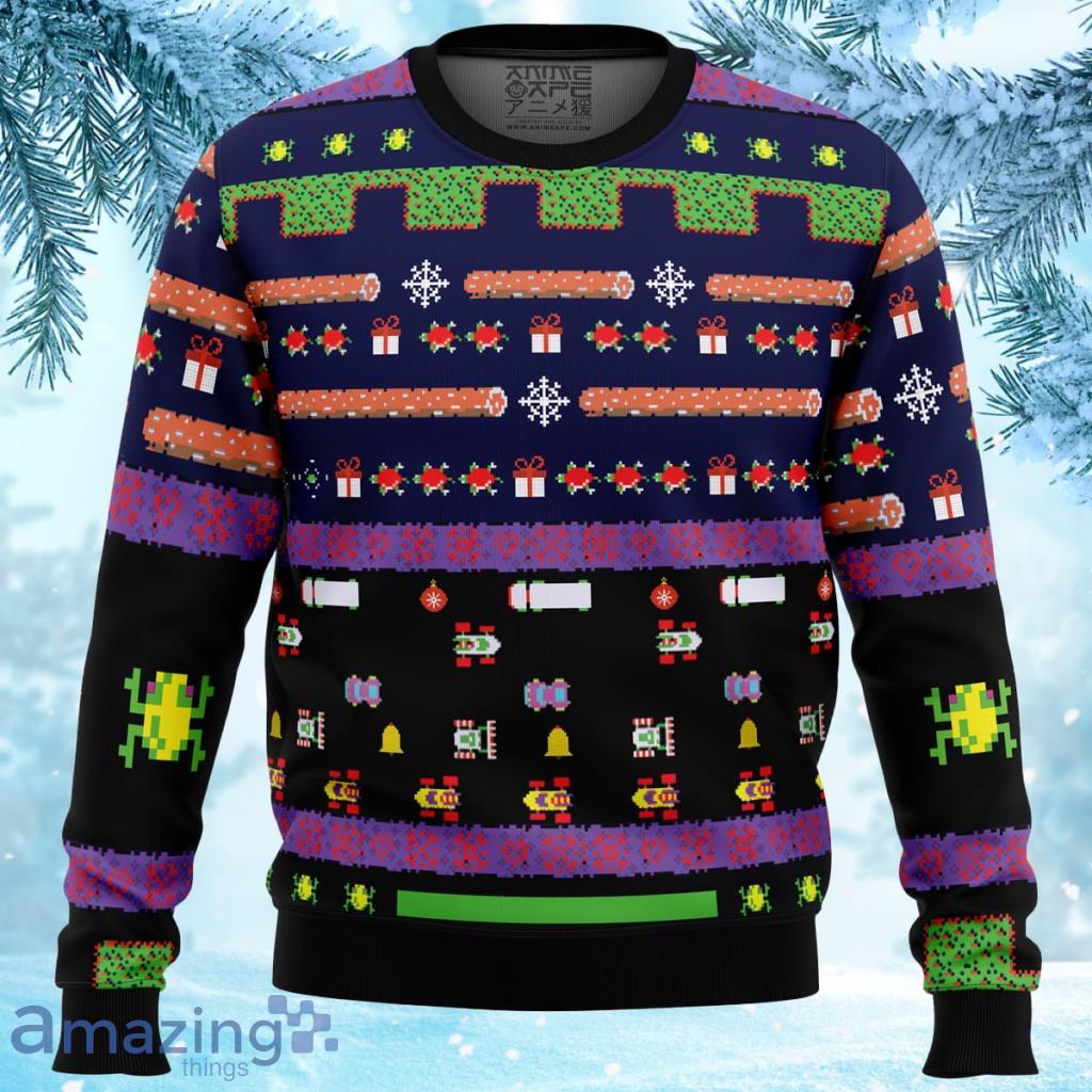 Frogger Ugly Christmas Sweater 3D - Frogger Ugly Christmas Sweater