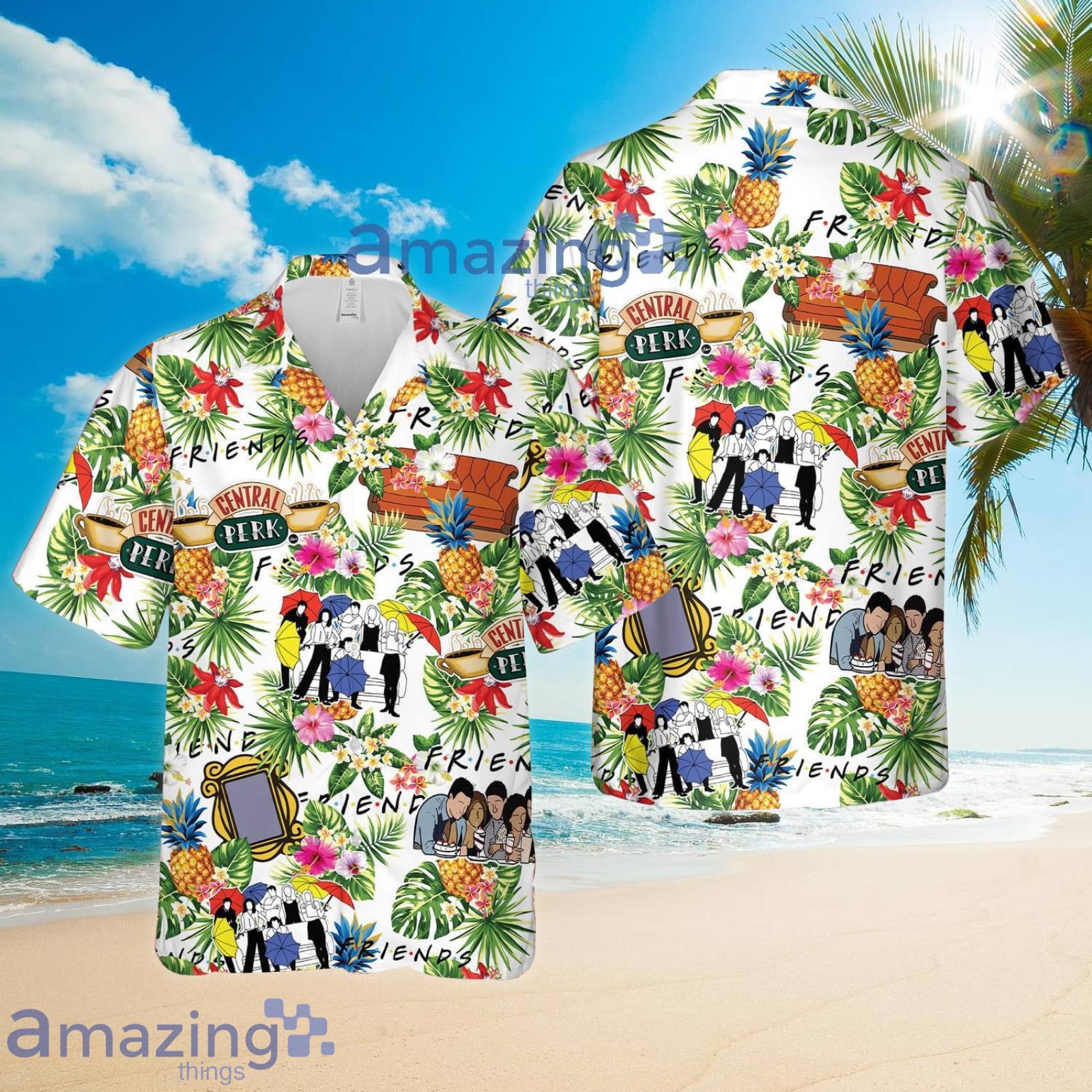 FTS94 Aloha Beach Hawaii Style Pineapple Tropical Flower Summer Set Hawaiian Shirt And Shorts Product Photo 1