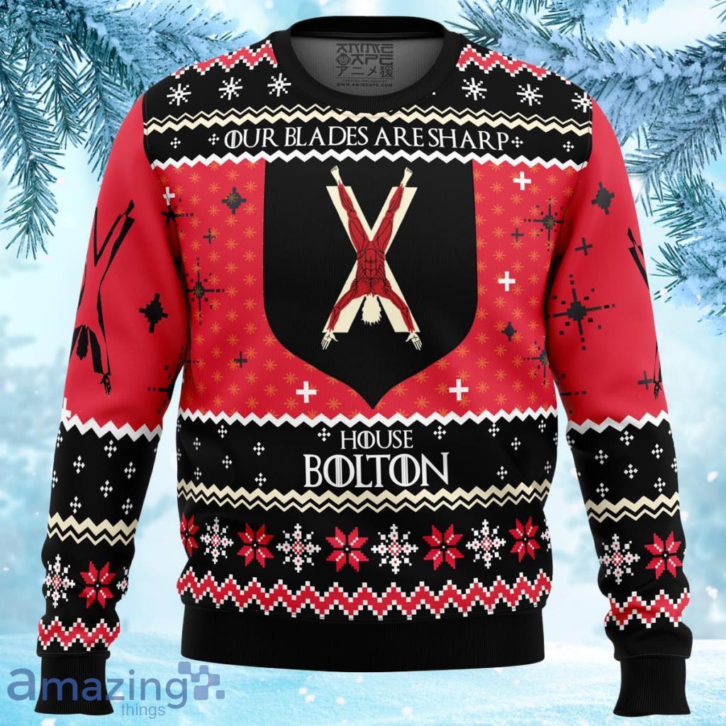 Game Of Thrones House Bolton Ugly Christmas Sweater 3D - Game of Thrones House Bolton Ugly Christmas Sweater