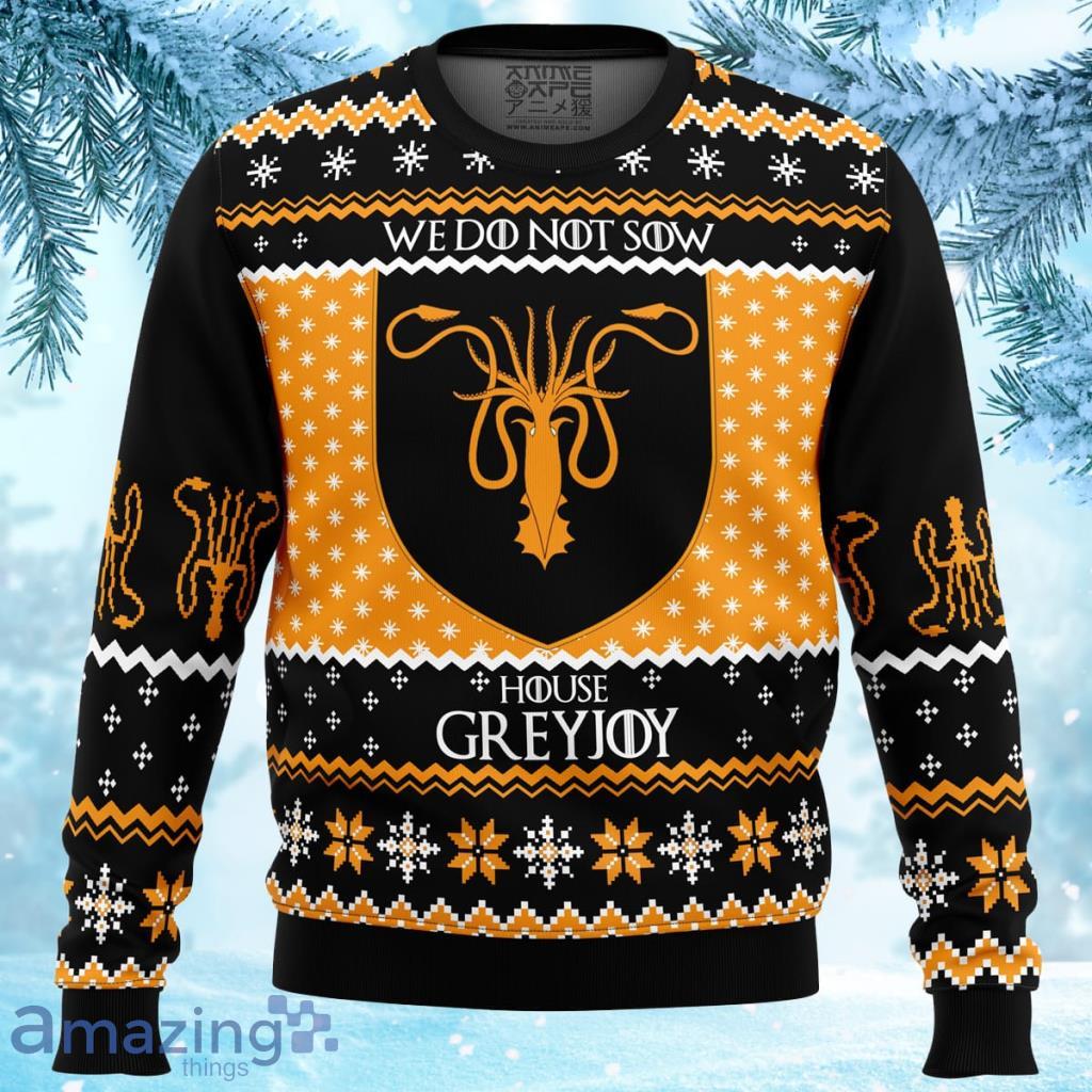Game Of Thrones House Greyjoy Ugly Christmas Sweater 3D - Game of Thrones House Greyjoy Ugly Christmas Sweater