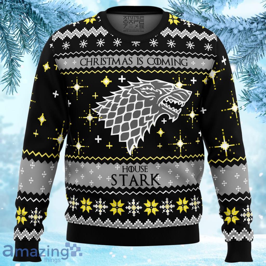 Game Of Thrones House Stark Ugly Christmas Sweater 3D - Game of Thrones House Stark Ugly Christmas Sweater