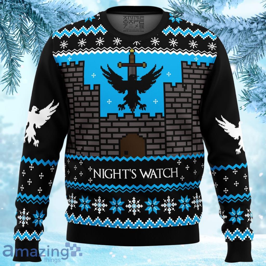 Game Of Thrones Night's Watch Ugly Christmas Sweater 3D - Game of Thrones Night's Watch Ugly Christmas Sweater