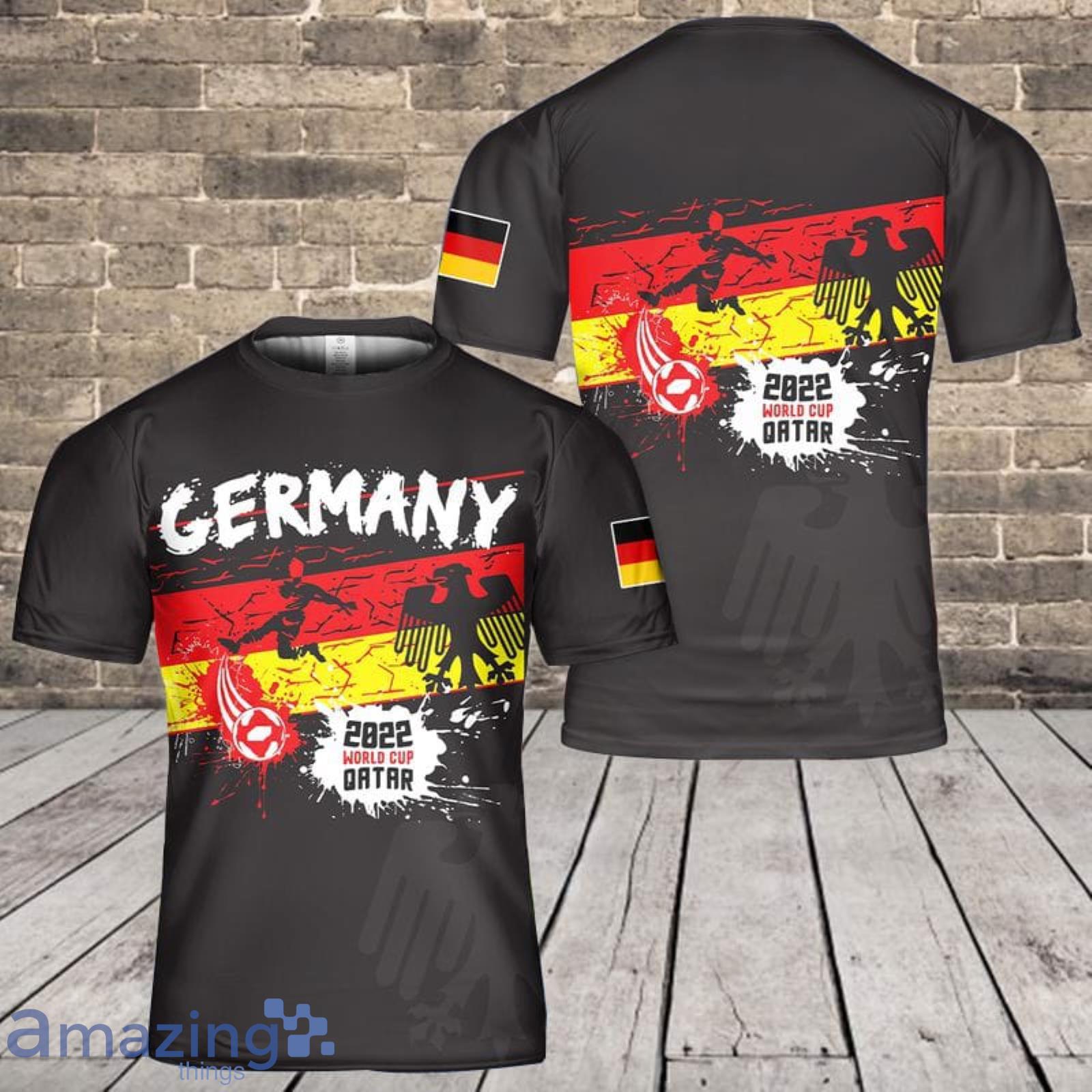 Germany Football World Cup 2022 3D T-Shirt Product Photo 1