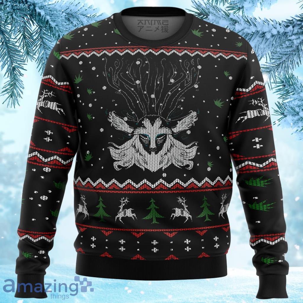 Ghibli Forest Spirit Ugly Christmas Sweater 3D - Ghibli Forest Spirit Ugly Christmas Sweater Ghibli Forest Spirit Ugly Christmas Sweater 3D - Ghibli Forest Spirit Ugly Christmas Sweater
