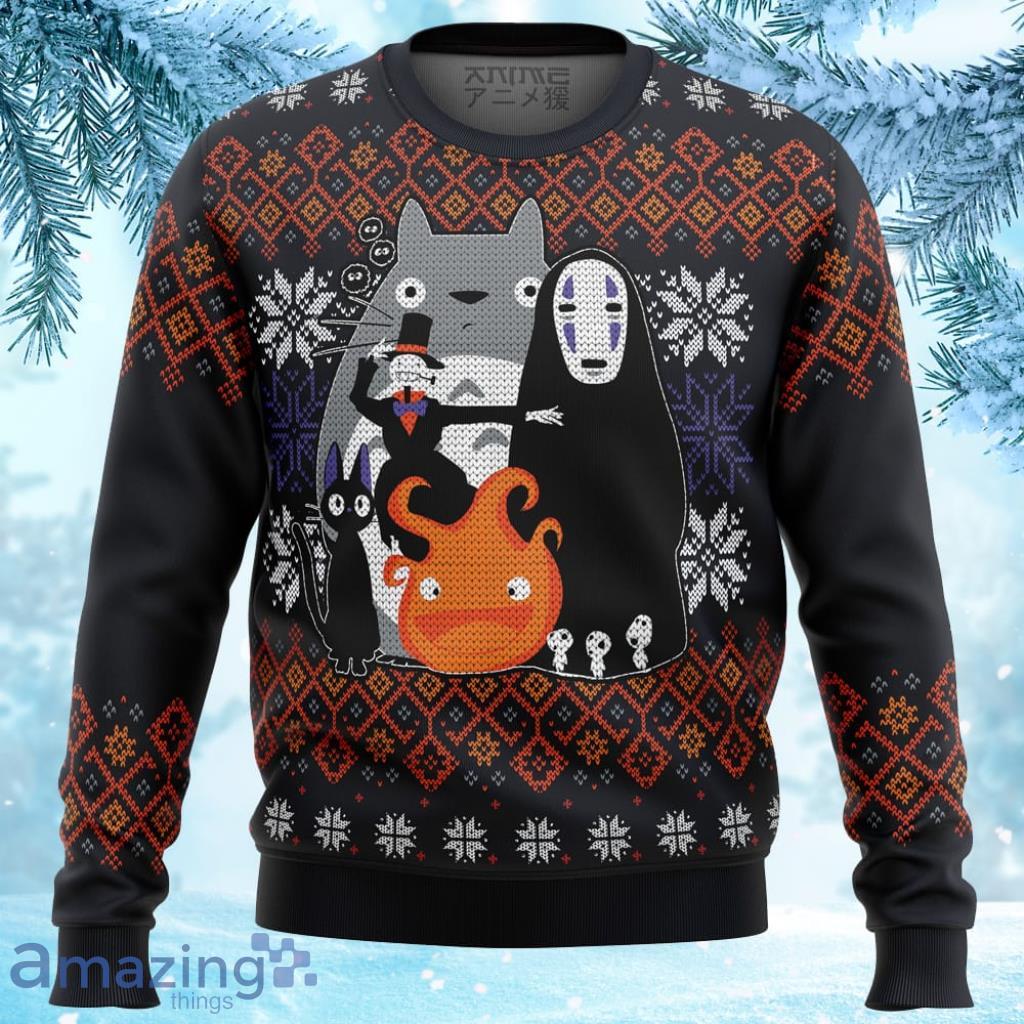 Ghibli Miyazaki Ugly Christmas Sweater 3D - Ghibli Miyazaki Ugly Christmas Sweater