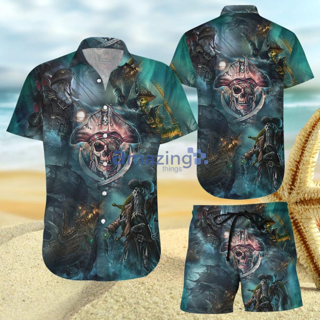 Ghost Ship Pirate Hawaiian Shirt And Short - Ghost Ship Pirate Hawaiian Shirt And Short