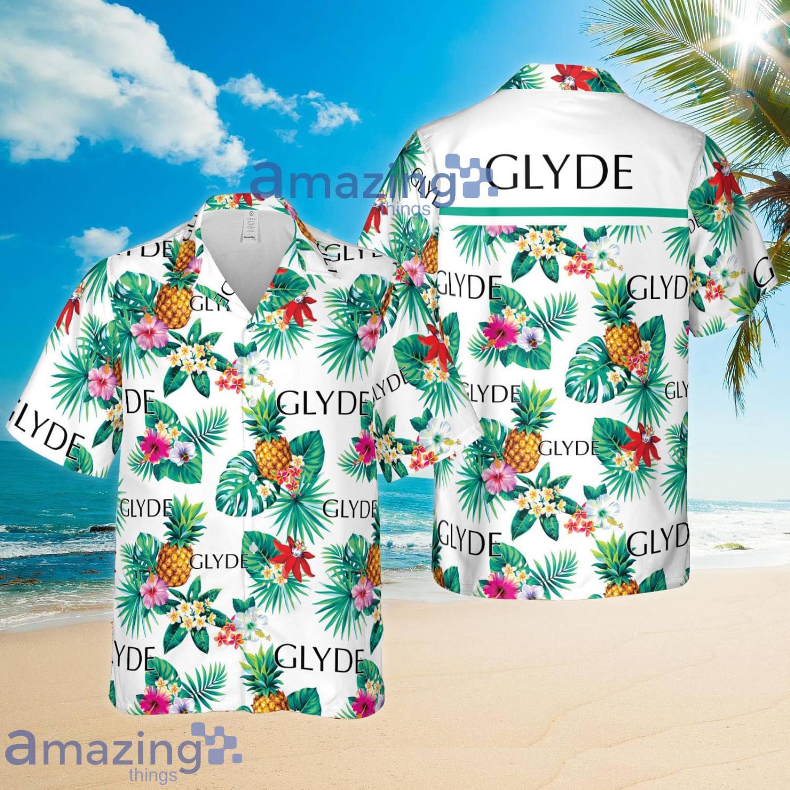 GLYDE Condoms Pineapple Tropical Flower Summer Set Hawaiian Shirt And Shorts Product Photo 1