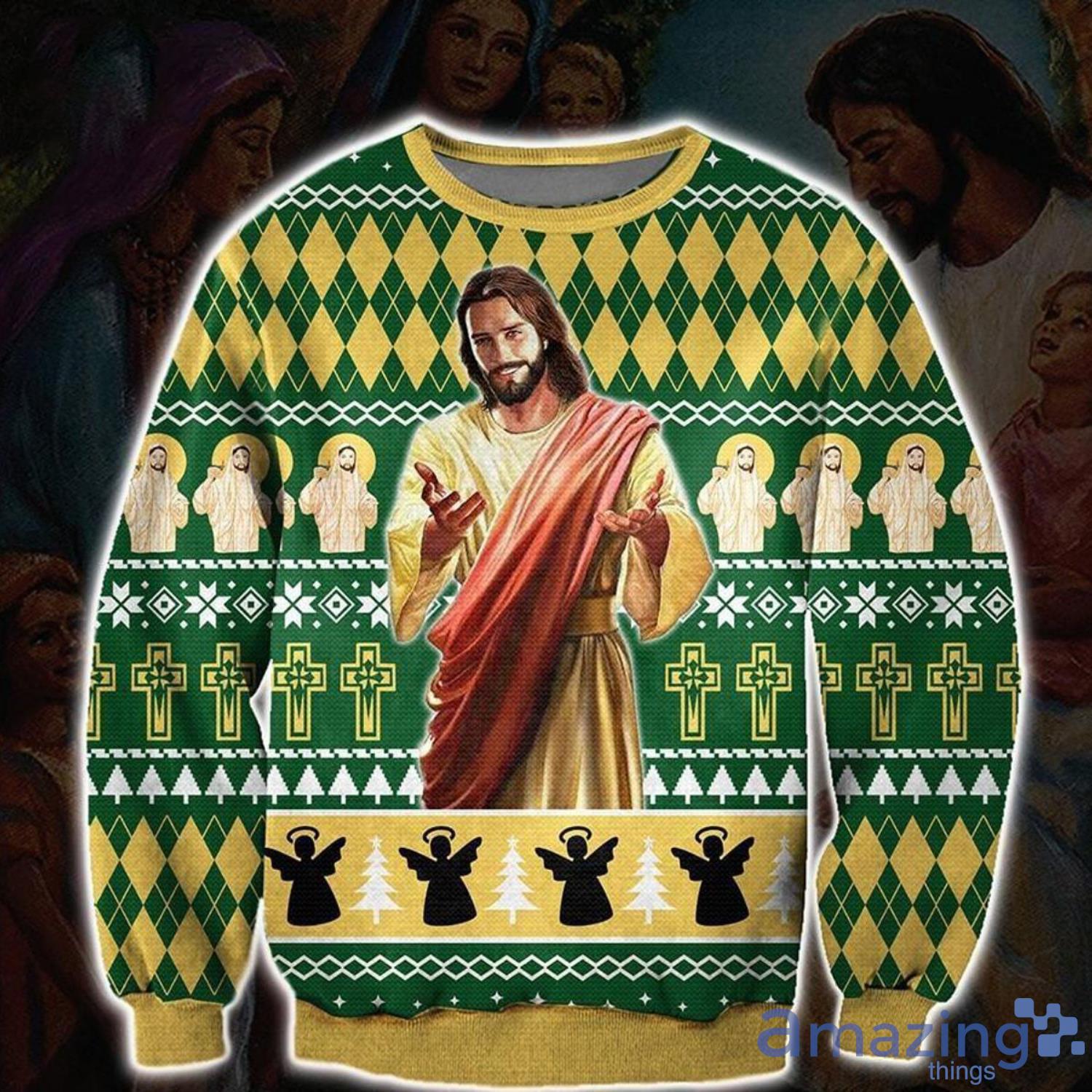 God Knitting Pattern Ugly Christmas Sweater Gift For Christmas Product Photo 1 God Knitting Pattern Ugly Christmas Sweater Gift For Christmas Product Photo 1