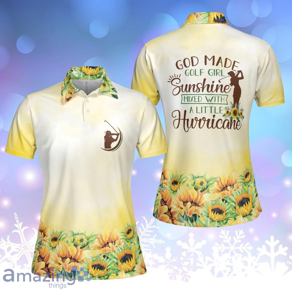 God Made Golf Girl Sunshine Polo Shirt For Women - God Made Golf Girl Sunshine Polo Shirt For Women