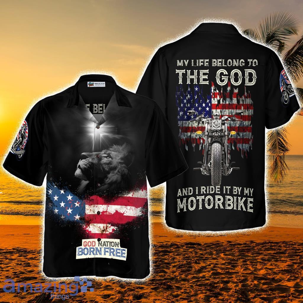 God Nation Born Free Tropical Hawaiian Shirt - God Nation Born Free Tropical Hawaiian Shirt
