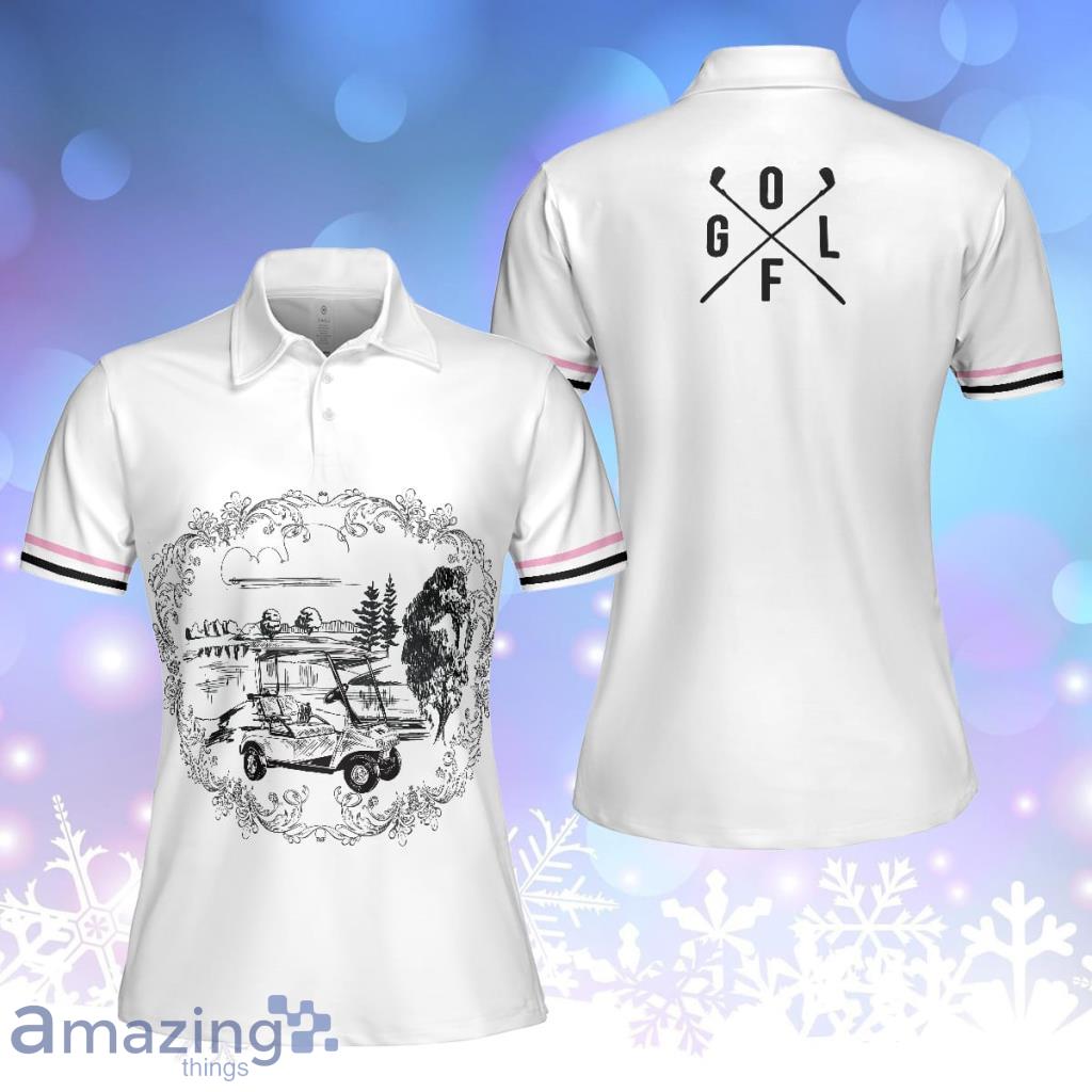 Golf Course Sketch Golf Polo Shirt For Women - Golf Course Sketch Golf Polo Shirt For Women Golf Course Sketch Golf Polo Shirt For Women - Golf Course Sketch Golf Polo Shirt For Women