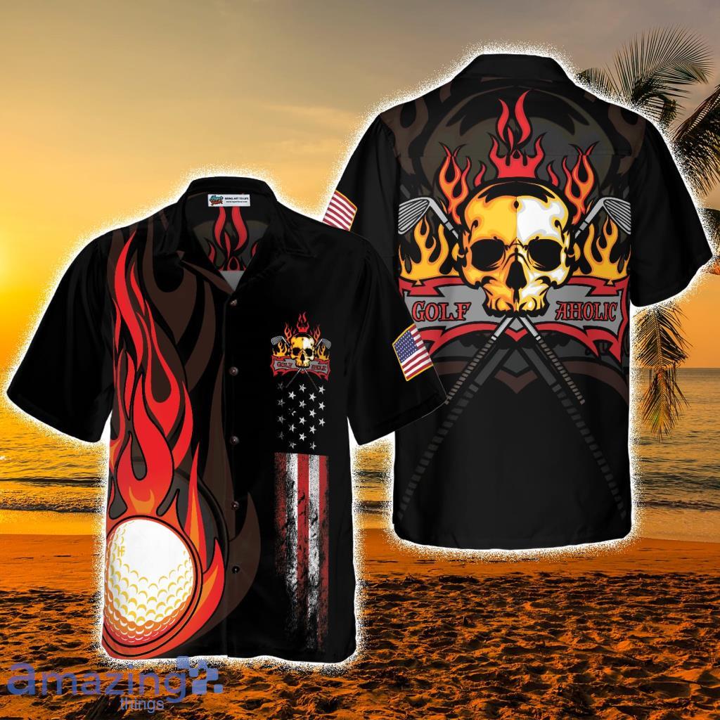 Golf Flame Tropical Hawaiian Shirt - Golf Flame Tropical Hawaiian Shirt