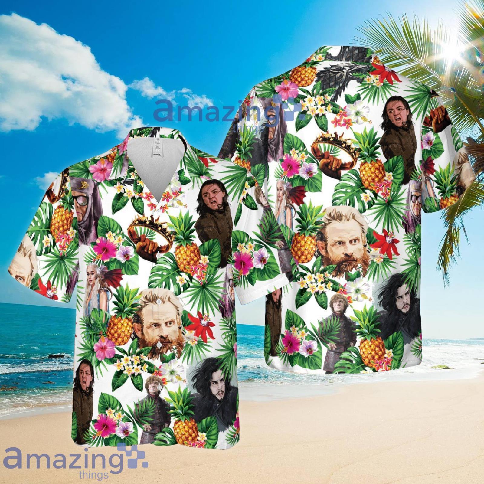 GOT112 Aloha Hawaii Pineapple Tropical Flower Summer Set Hawaiian Shirt And Shorts Product Photo 1